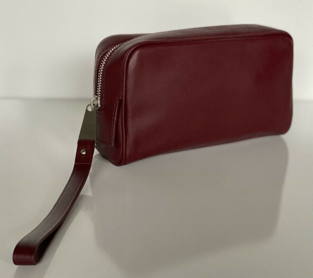 NWT $1020 Bottega Veneta Leather Bordeaux Small Toiletry Case Pouch 575557 Italy